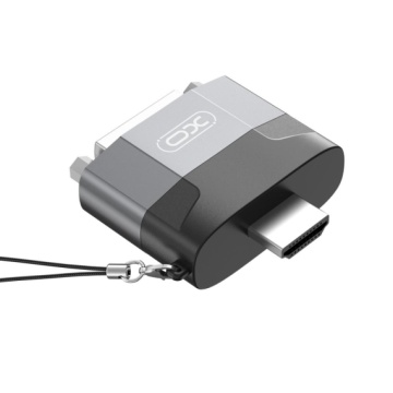XO GB013 - Adaptor Audio si Video, HDMI la DVI, 1080p, Gri - Img 4