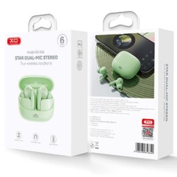 XO X34 – Casti wireless Ear Buds TWS BT 5.3, 300mAh, verde - Img 1