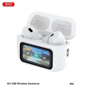 XO X36 - Casti Wireless, Ear Buds, Bluetooth 5.4, 300mAh, LCD Smart, Alb - Img 4