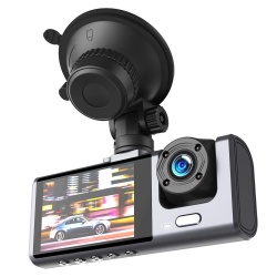 XO XJ03 - Camera Auto Dual Fata + Spate, HD 1080p, Ecran 2”, G-Sensor, Negru - Img 1