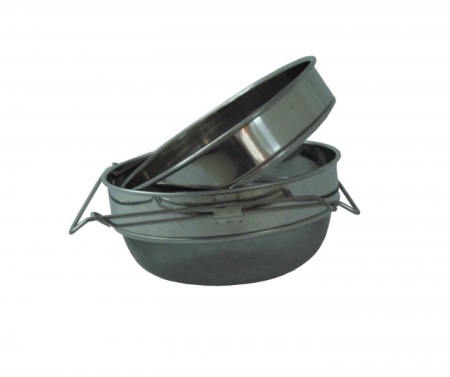 Sita dubla din inox cu fundul conic