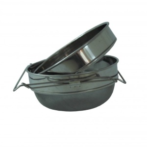 Sita dubla din inox cu fundul conic