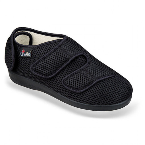 Pantofi confort, calapod lat, reglabili, OrtoMed 6051-T21