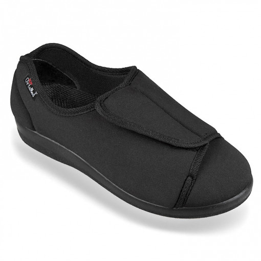 Pantofi confort stretch femei OrtoMed 663-T77 negru