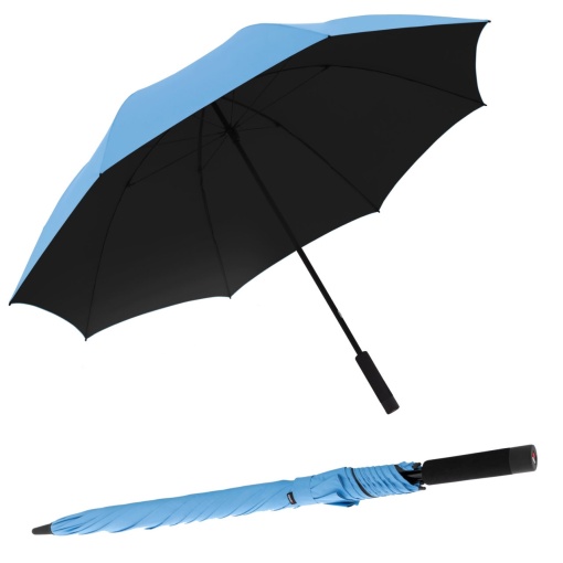 Umbrele de ploaie si de soare, Knirps U.900 XXL Ultra Light bleu, cu protectie UV