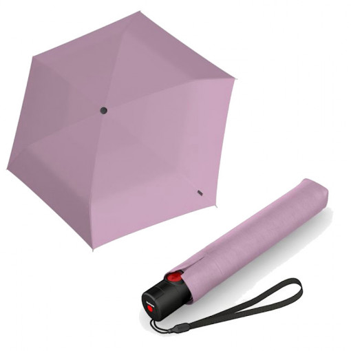 Umbrele de ploaie si de soare, protecție UV50+, Knirps U.200 Ultra Light Duomatic roz