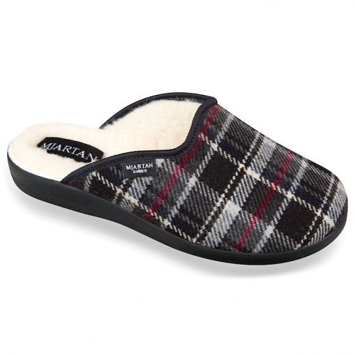 Saboti casa, imblaniti lana naturala, unisex, Mjartan 807-K60