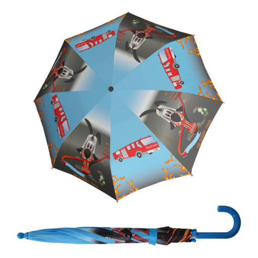 Umbrele ploaie, pentru copii, Doppler FiberGlass Firefighter