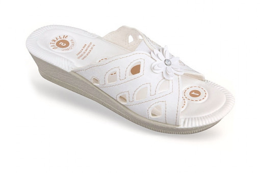 Papuci ortopedici albi dama Mjartan 2812-N12 brant gel