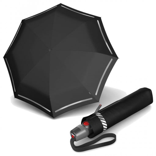 Umbrele de ploaie dublu-automate Knirps Duomatic T.200 Reflective Black