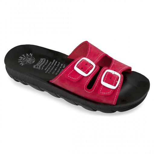 Papuci vara, bordo, pentru femei, Mjartan 2205-N16-N