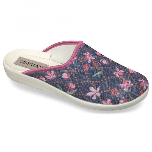 Saboti casa, pentru femei, Mjartan 607-LC95-B floricele roz