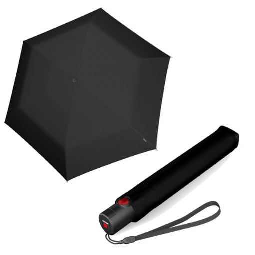 Umbrele de ploaie, mici, de poseta, Knirps U.200 negre - garantie 5 ani, dublu-automate