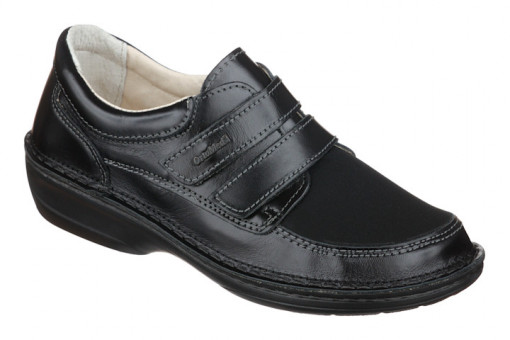 Pantofi confort, piele si stretch, dama, OrtoMed 3739 012-P134-T77