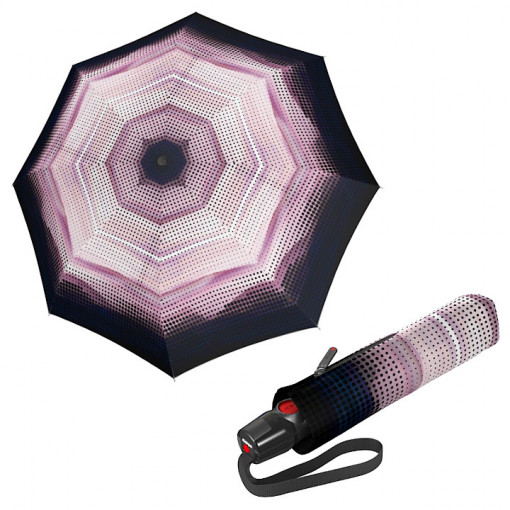Umbrela de ploaie, pentru femei, Knirps Duomatic T.200 2Dream Rose