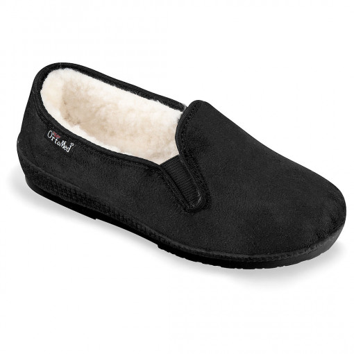 Pantofi de casa imblaniti femei OrtoMed 8069-T44 negru