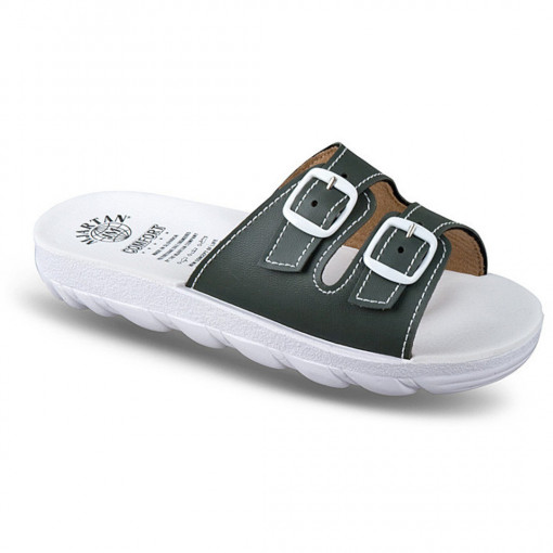 Papuci de vara, confort, dama, Mjartan 2205-P18 verzi