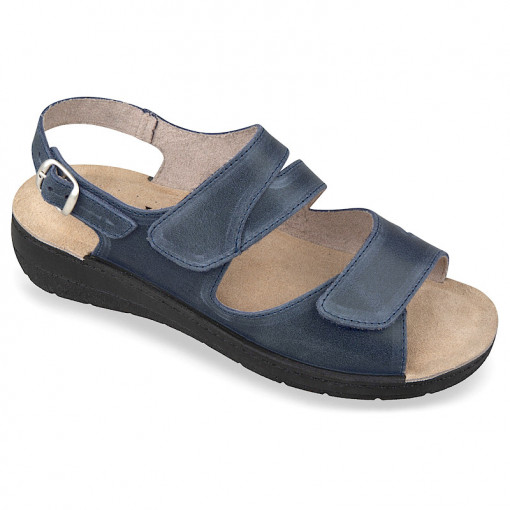 Sandale confort, piele naturala, dama, OrtoMed 2602-P67