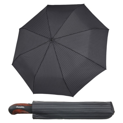 Umbrela de ploaie, Doppler Business XM, negru dungi gri