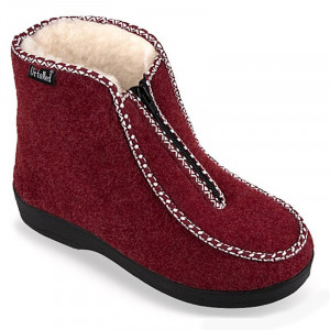 Ghete confort imblanite pentru femei Mjartan 001-T05 bordo