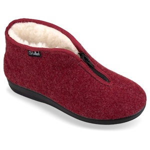 Ghete de casa, imblanite, pentru femei, Mjartan 803-T05 bordo 