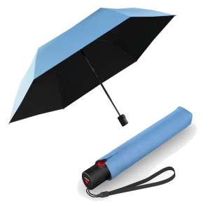Umbrele de ploaie si soare, Knirps U.200 Ultra Light Duomatic, cu protectie UV, bleu