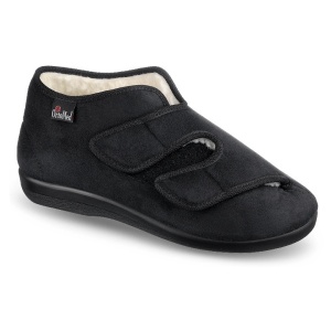 Ghete confort imblanite femei si barbati OrtoMed 850-T44 negru