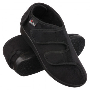 Pantofi confort, trei barete reglabile, OrtoMed 6051-T44
