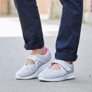 Pantofi sport ortopedici, calapod lat, pentru femei, PodoWell Valba gri