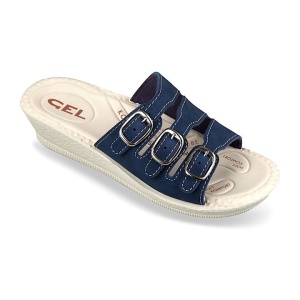 Papuci confort, bleumarin, Mjartan 2808-N17 brant gel