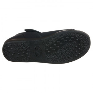 Sandale confort, calapod lat, negre, OrtoMed 529-T44