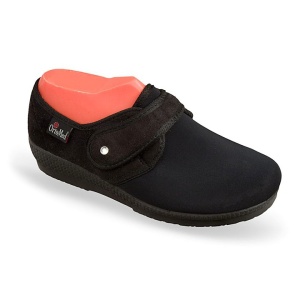 Pantofi confort, stretch, dama, OrtoMed 669-T77 negri