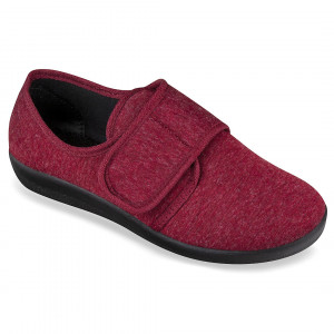 Pantofi de casa, reglabili, bordo, dama, Mjartan 651-L236