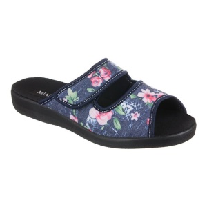 Papuci de casa, confort, femei Mjartan 543-LC74-L27 bleumarin