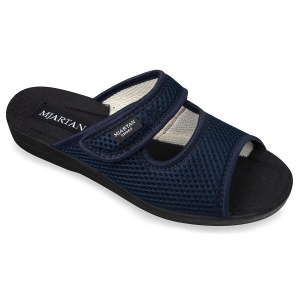 Papuci de casa, reglabili, pentru femei Mjartan 543-T99 bleumarin