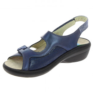 Sandale confort, piele naturala, PodoWell Damia bleumarin