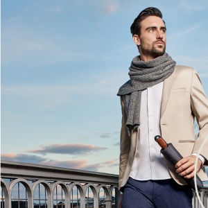 Umbrela ploaie Doppler Business XM negru cu stelute gri
