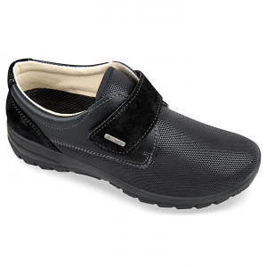 Pantofi confort, piele si stretch, OrtoMed 4011-S97-P134