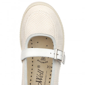 Pantofi confortabili, stretch, dama, PodoWell Madona ecru