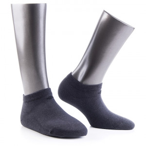 Sosete scurte, Bonny Silver 213 gri, cu 13% fir de argint pur