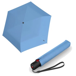 Umbrele de ploaie si soare, Knirps U.200 Ultra Light Duomatic, cu protectie UV, bleu