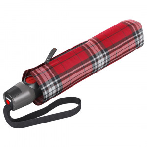 Umbrele ploaie automate Knirps Duomatic T.200 Check rosu pentru femei