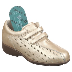 Pantofi confort, din piele cu perforatii, dama, Pinosos 5945-P-H