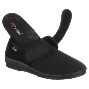 Pantofi confort, stretch, barbatesti, OrtoMed 670-T77 negri