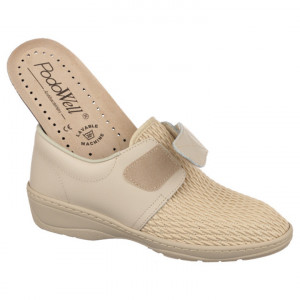 Pantofi ortopedici piele stretch femei PodoWell Psyche bej