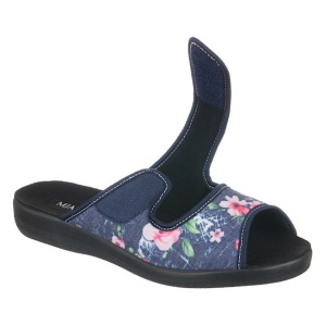 Papuci de casa, confort, femei Mjartan 543-LC74-L27 bleumarin