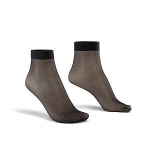 Sosete fine, cu fir de argint, pentru femei, Bonny Silver 122 negru