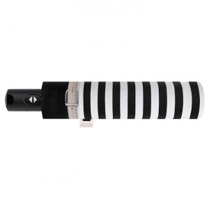 Umbrela de ploaie Doppler CarbonSteel Delight dungi negre