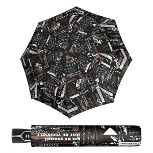 Umbrele de ploaie, rezistente, Doppler Fiber Magic Scribble Black