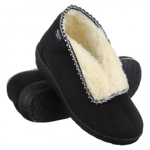 Ghete de casa imblanite pentru femei Mjartan 005-T44L negru
